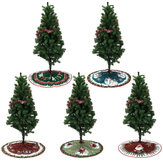 Original
Faldas de árbol de dibujos animados de Navidad no tejidas de 90 cm Decoraciones para el hogar de Santa Claus Elk