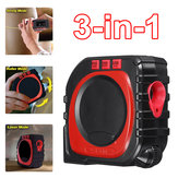 Original
Drillpro 3 en 1 digital LED Cinta métrica Cadena Sonic Rodillo Modo Láser Medida herramienta Carpintería