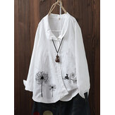 Vintage Blumen Button Shirt