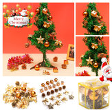 Original
24PCS Oro Brilho Bolas Adornos navideños XMAS Tree Hanging Ornament Decorations
