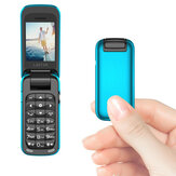 L8star BM60 1.1 Polegada 300 mAh bluetooth Dial MP3 Player FM Magic Voice Single SIM Flip Music Mini Card Phone 