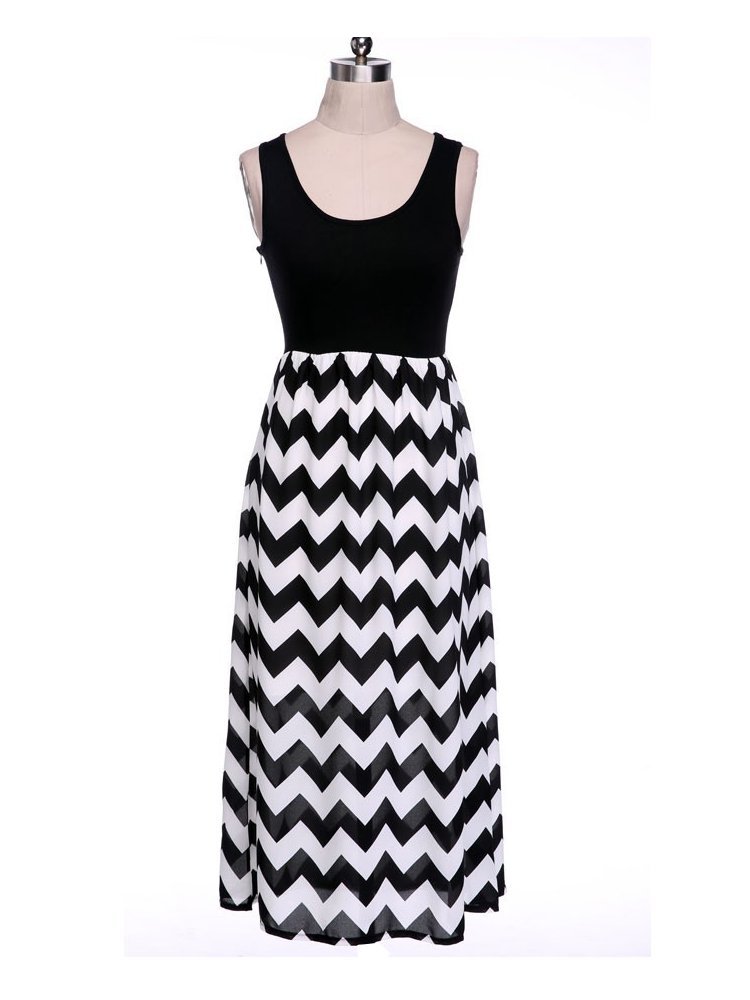 Kleid Lang Schwarz Weiss Outlet Store 52e56 Ed098