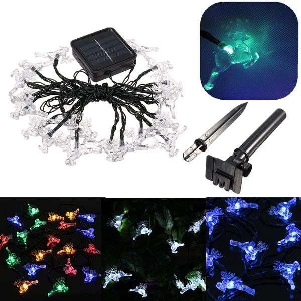 Zonne Energie 20 Led String Strip Lights Feestelijke Bruiloft Led String Strip Lights Feestelijke