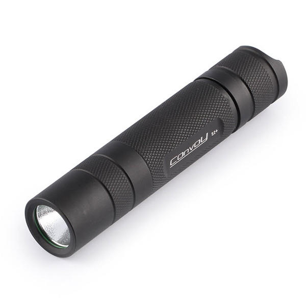 Convoy S2 + Noir XM-L2 7135x8 3 / 5 Mode EDC LED Lampe de Poche 18650