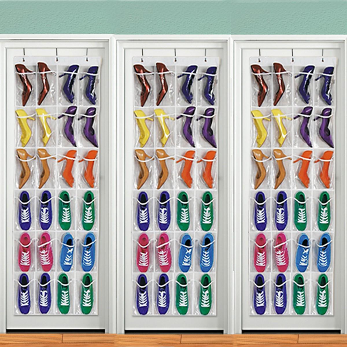 24pocket Hangen Uber Tur Edelstahl Halter Schuhe Nonwoven Fabric