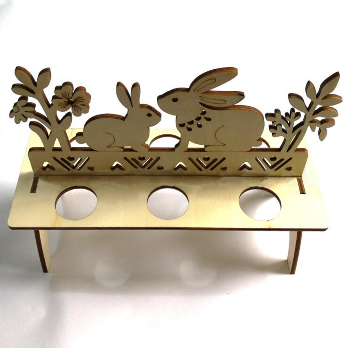 Diy 6 Slot Wooden Easter Eggs Display Holder Easter Egg Tray Cute