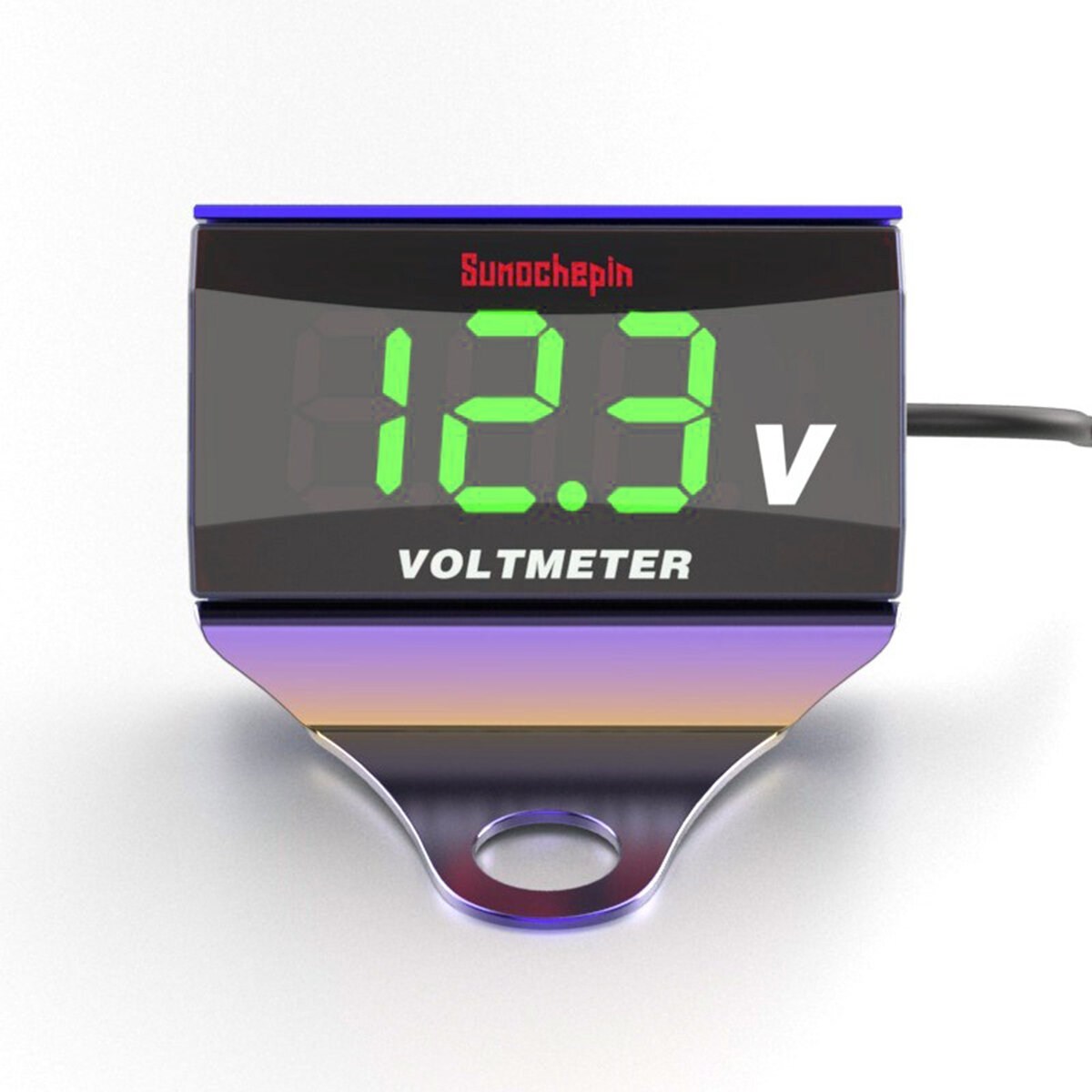 DC 12V Digital LED Display Voltmeter Voltage Gauge Panel Meter Car Motorcycle US