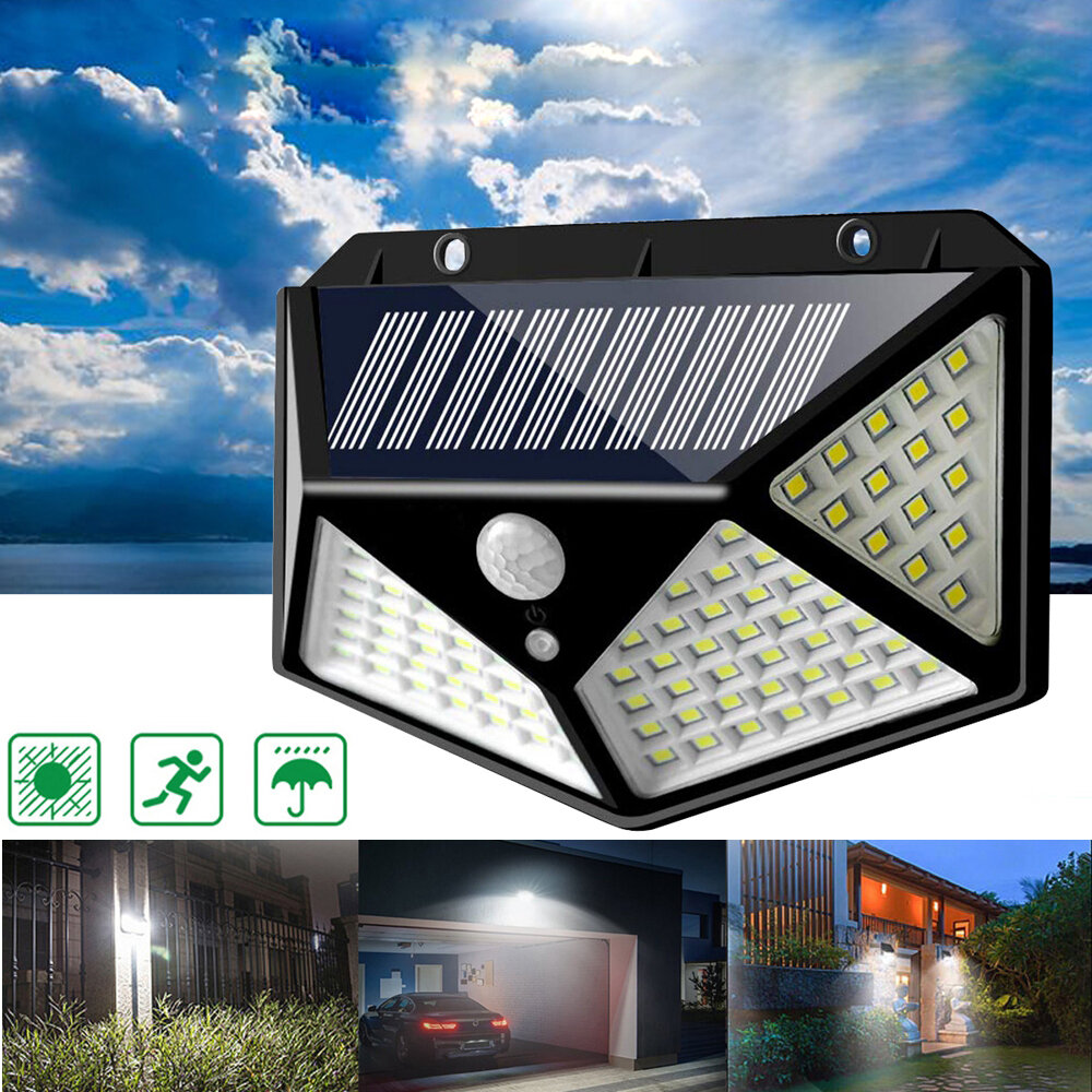 Led Sensore Movimento Lampada Solare Esterna 3 Modalità Lampade Solari Impermeabile Per Giardino,parete,casa,garage,porta,【270°angolo Illuminazione】100led Led Sensore Movimento Lampada Solare Esterna 3 Modalità Lampade Solari Impermeabile Per Giardino,parete,casa,garage,porta,【270°angolo Illuminazione】100led