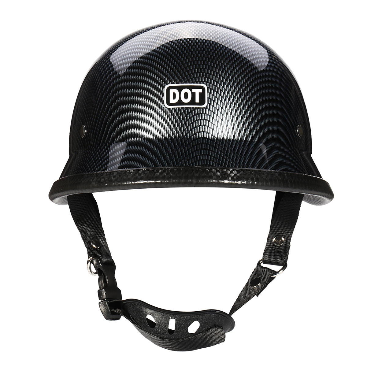 DOT German Motorcycle Open Face Helmet For Chopper Cruiser Biker M/L/XL