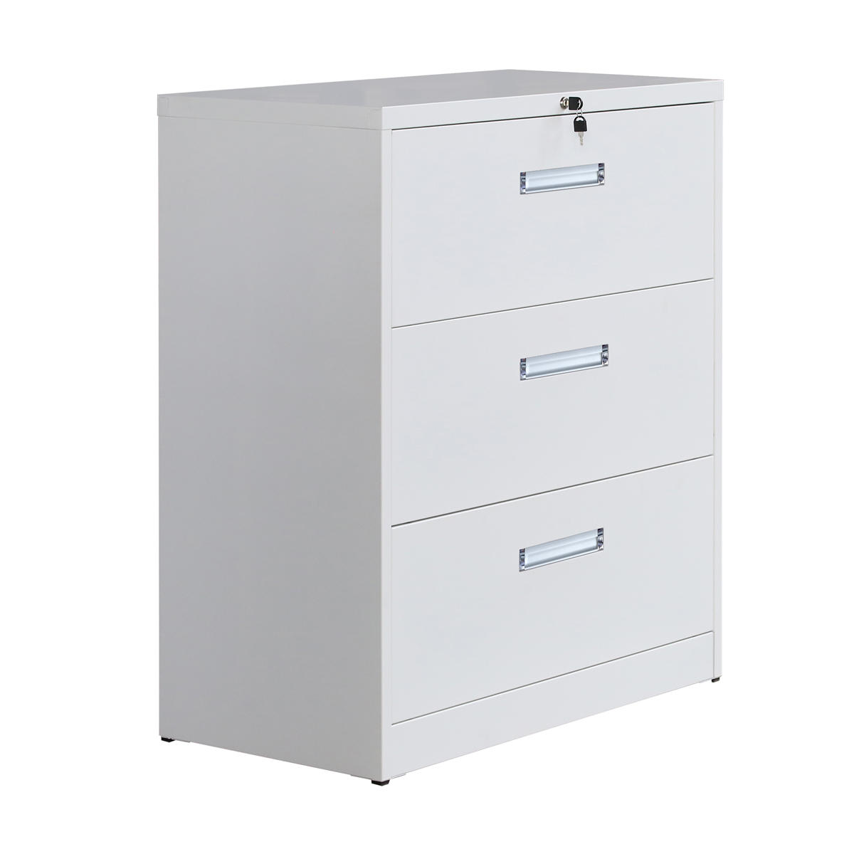 3 Drawers Metal Vertical File Cabinet Lockable With Hanging File