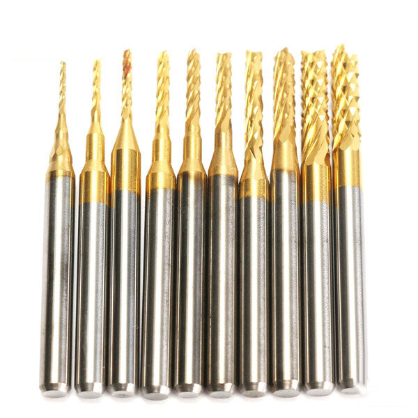 0.8mm Carbide End Mill Cutter Engraving Bit for CNC Rotary Burr