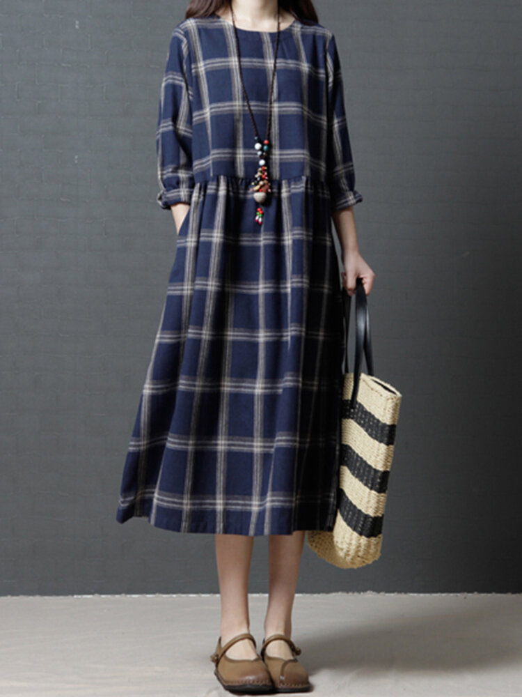 abito lungo scozzese