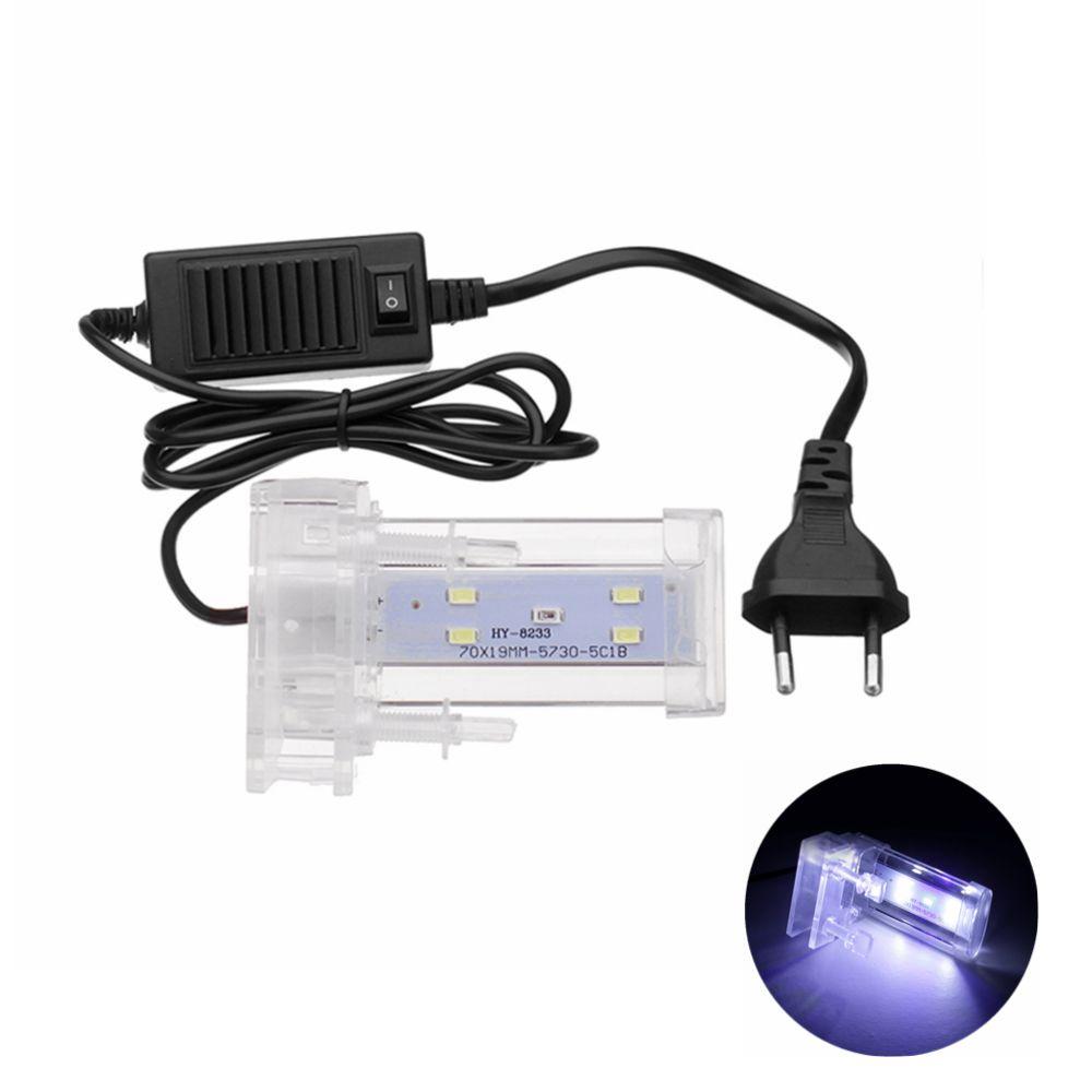 8cm Crystal Led Aquarium Light Clip On Plant Grow Fish Tank