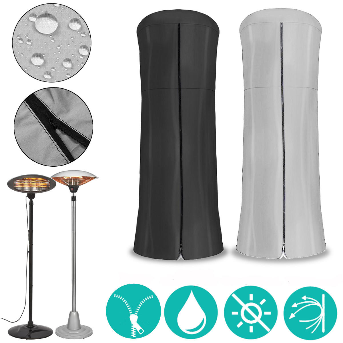 86 6 X38 Patio Heater Heavy Duty Waterproof Vinyl Cover Garden Outdoor Furniture