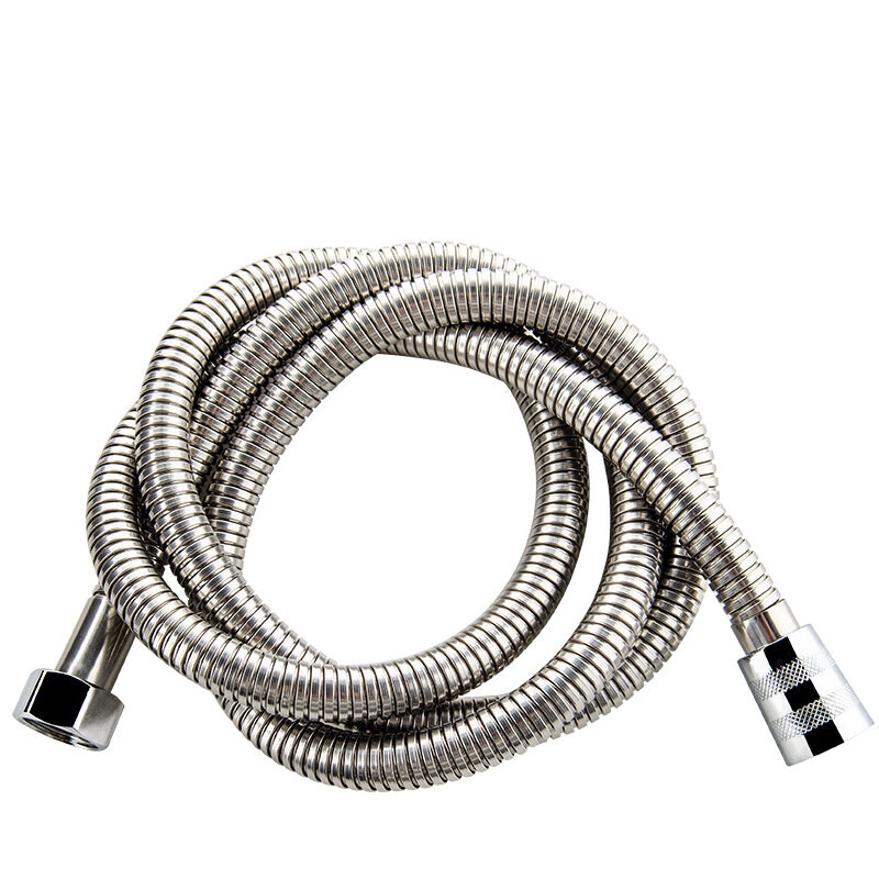 Tubo Flessibile Per Soffione Doccia Bagno in Acciaio Inox Argento 3M