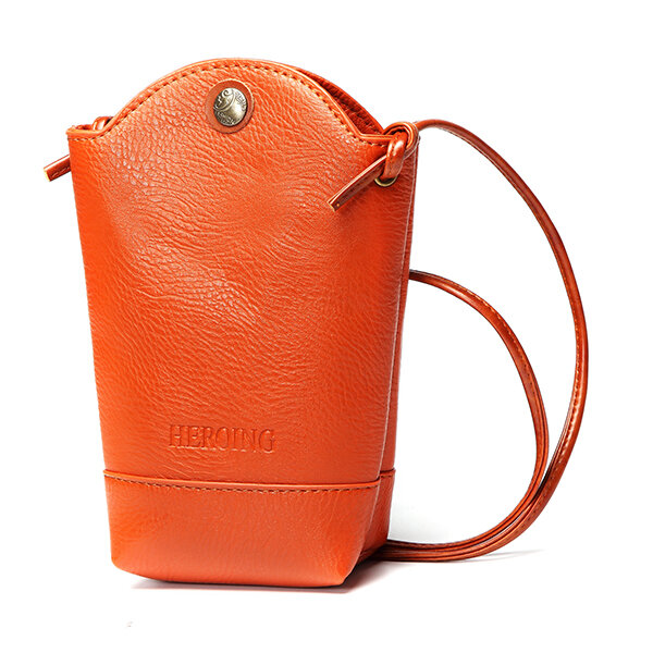 Женское Нерегулярный маленький телефон Сумка Повседневный PU Crossbody Сумка Bucket Сумка