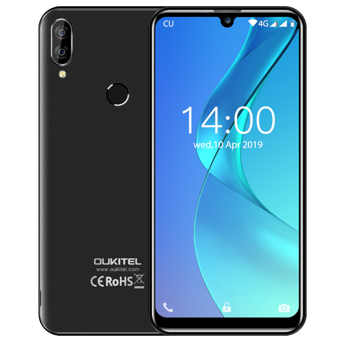 OUKITEL C16 Pro 5.71 inch Waterdrop شاشة أندرويد 9.0 3GB 32GB MT6761P رباعي النواة 4G الهاتف الذكي