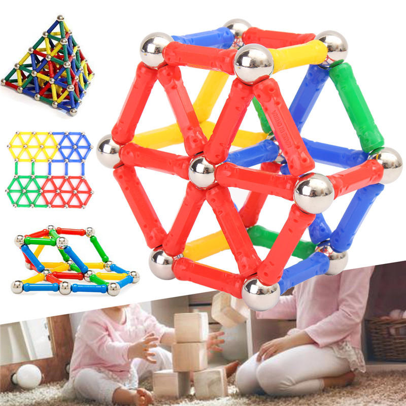 De Niños Bloques 103pcs Educativos Construcción Los Para Juguetes Magnéticos Palillos Fijaron Regalo Del La Diy nXk80wOP