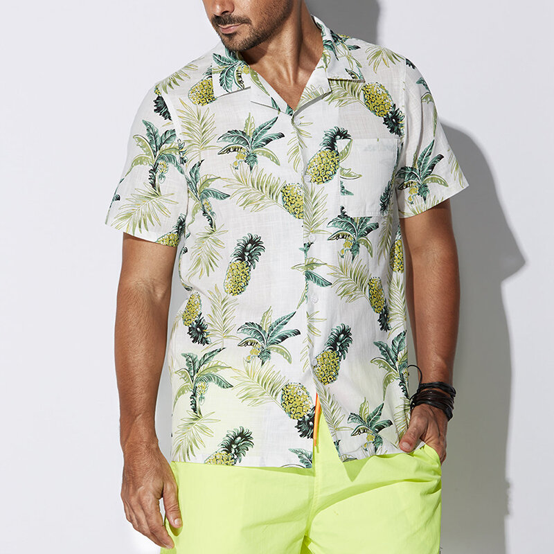 camisa tropical hombre