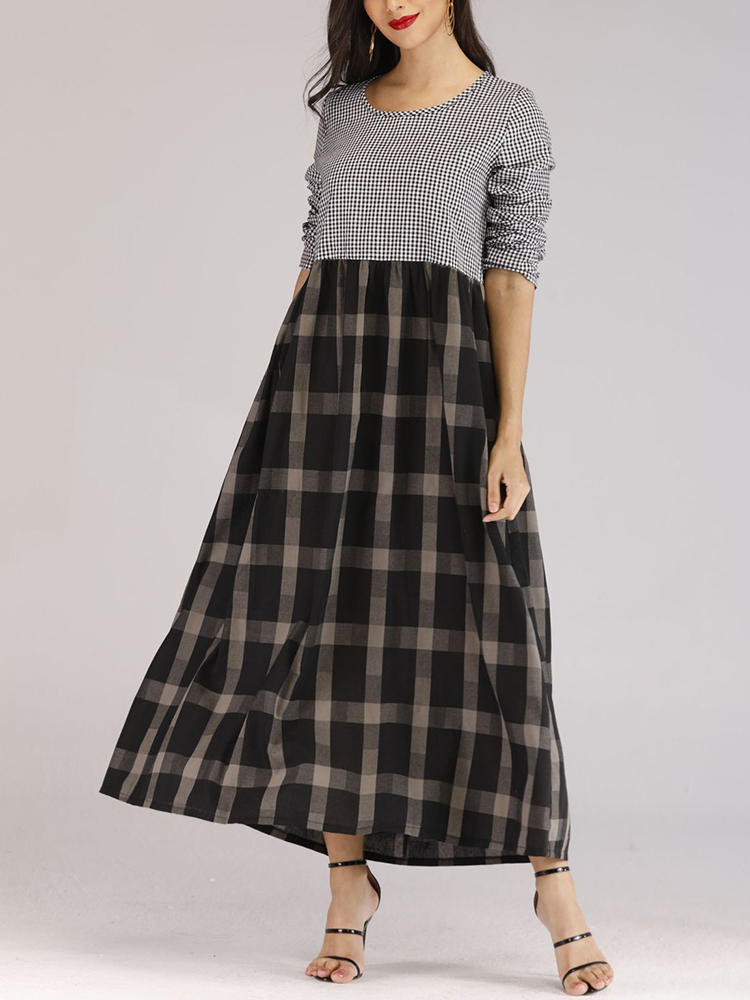 abito lungo scozzese