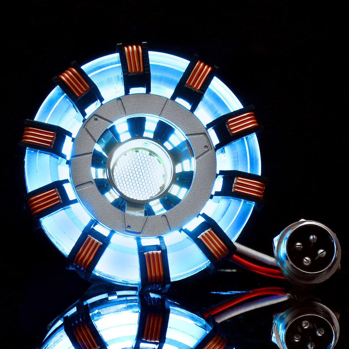 MK1 Acrylique Tony Bricolage Arc Reactor Lampe Arcylic Kit illuminant Flash DEL Light Set