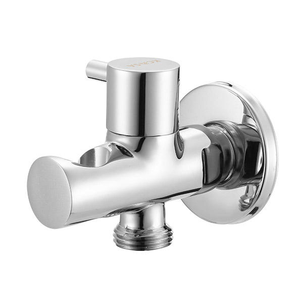 Kcasa Bathroom Brass Double Way Angle Valve Water Knockout Trap
