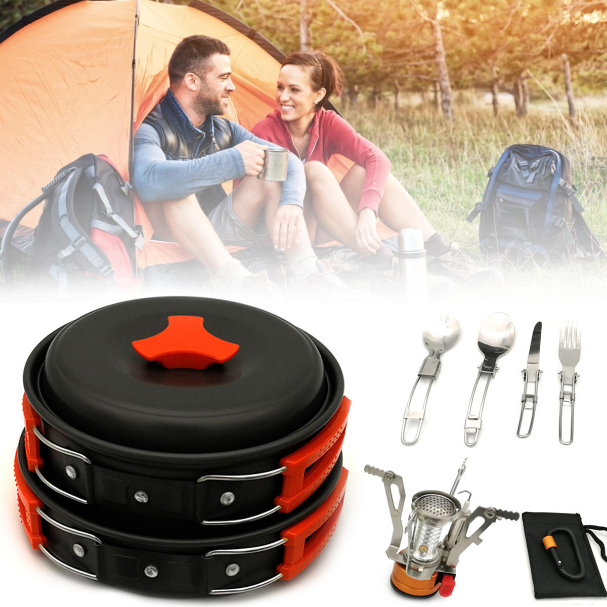 1 2 People Backng Cookware Set Gas Ne Propane Canister Gas Ne Propane Canister