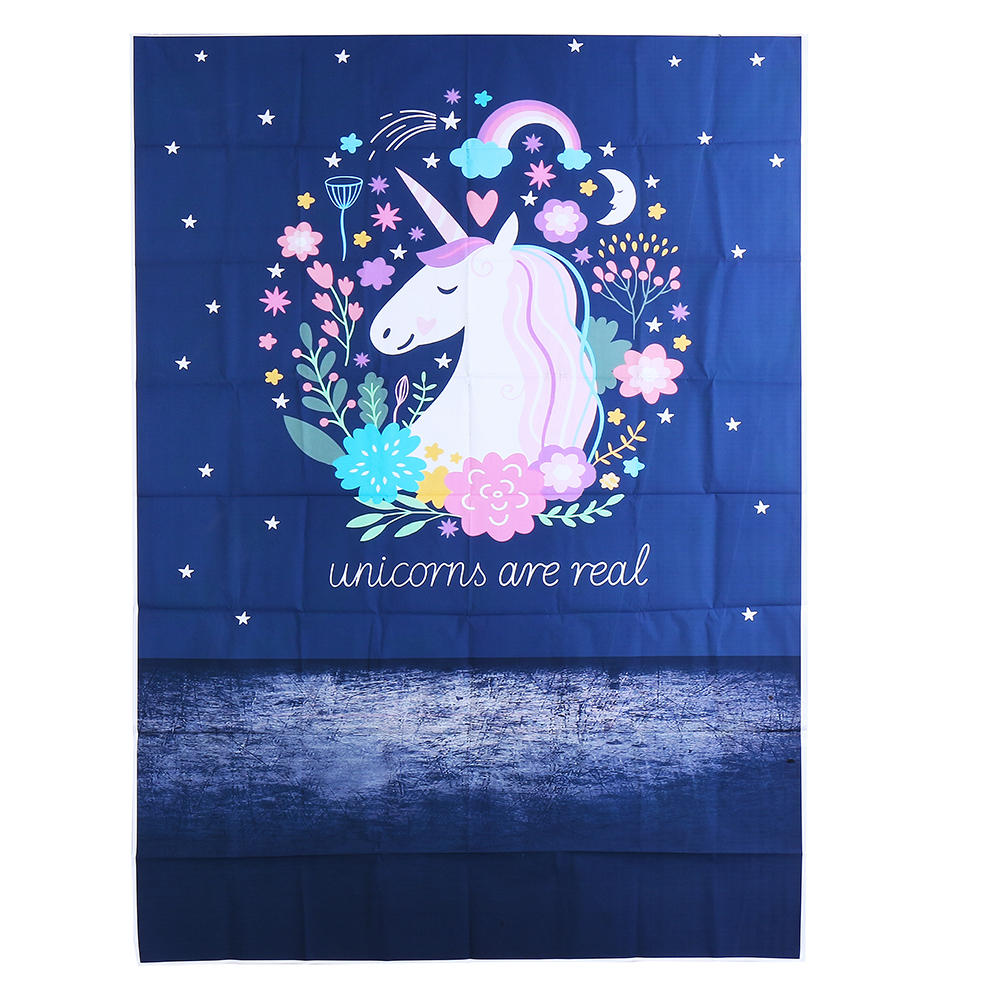 5x7ft Kartun Pola Unicorn Apakah Real Fotografi Backdrop Studio Prop Latar Belakang