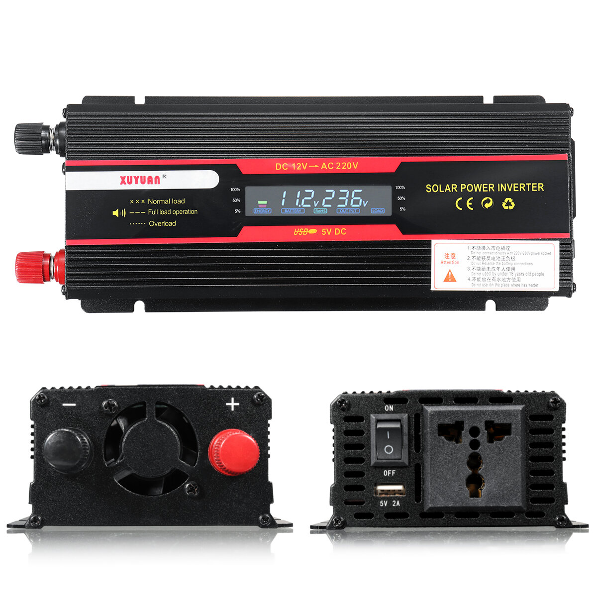 6000W Peak Car Power Inverter 3000W DC 12V to AC 110V 6000W Peak Car Power Inverter 3000W DC 12V to AC 110V