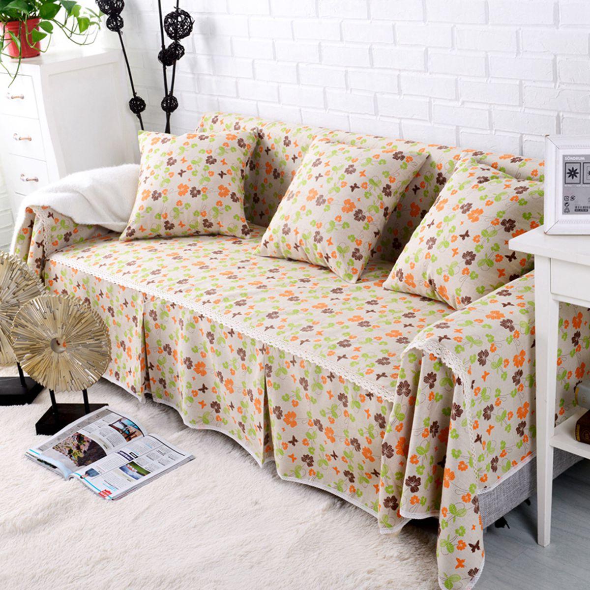 Sofa Cover Couch Slipcover Cotton Blend 1 4 Seater Sofa Protector