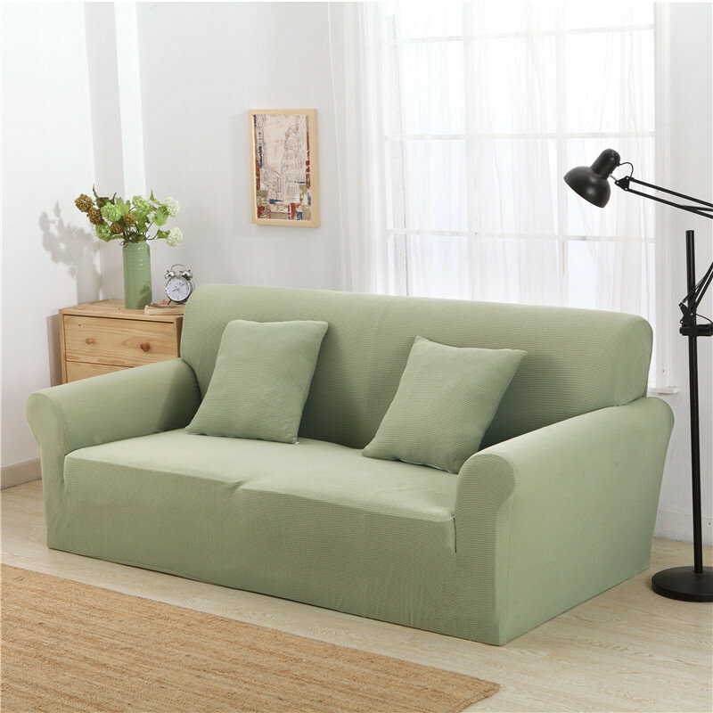 Kcasa Kc Pcp2 Jacquard Verdickte Knit Sofa Abdeckungen Polyester Spandex Stoff Slipcovers Solid Color Sofa Protector Cover