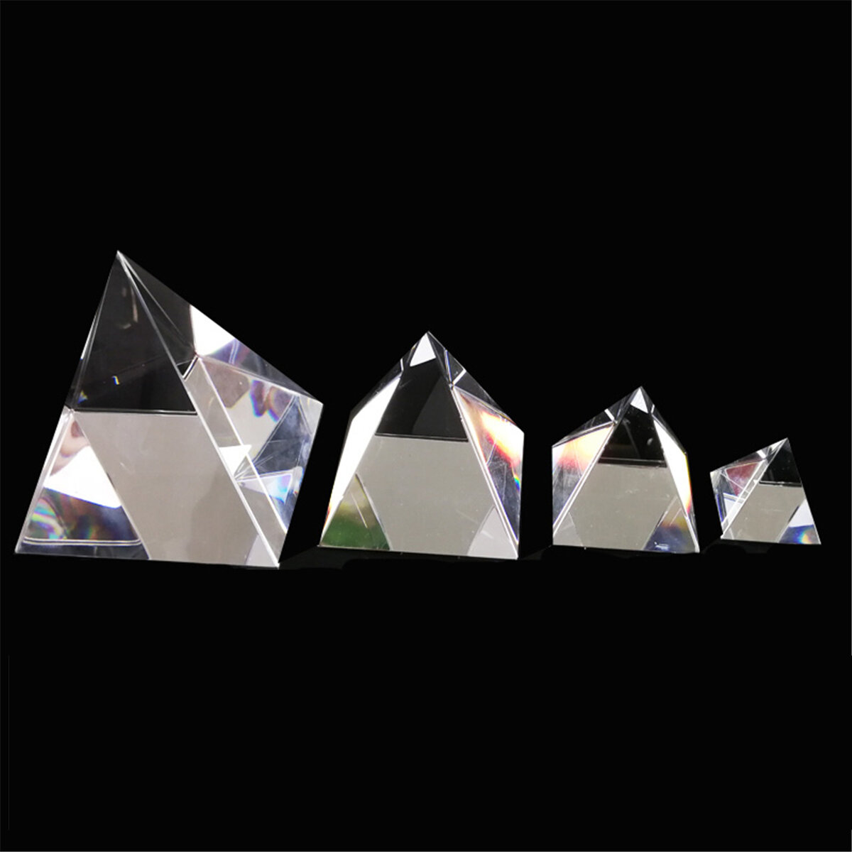 PRISME DE DISPERSION Triangulaire En Verre Optique Pyramide Un EUR 10
