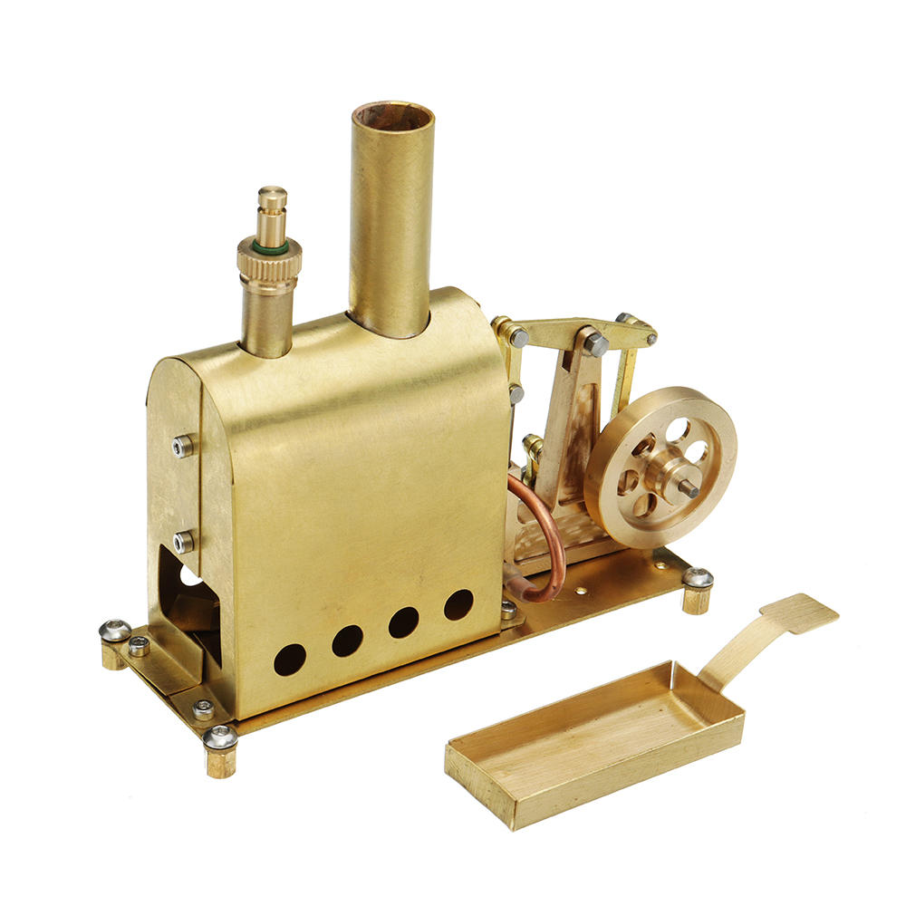 BuildCubes - Modèle De Machine à Vapeur Oscillante - Chaudière 46 X 78 Mm - Laiton Et Aluminium - 16+ - Kit éducatif - Démonstration Physique