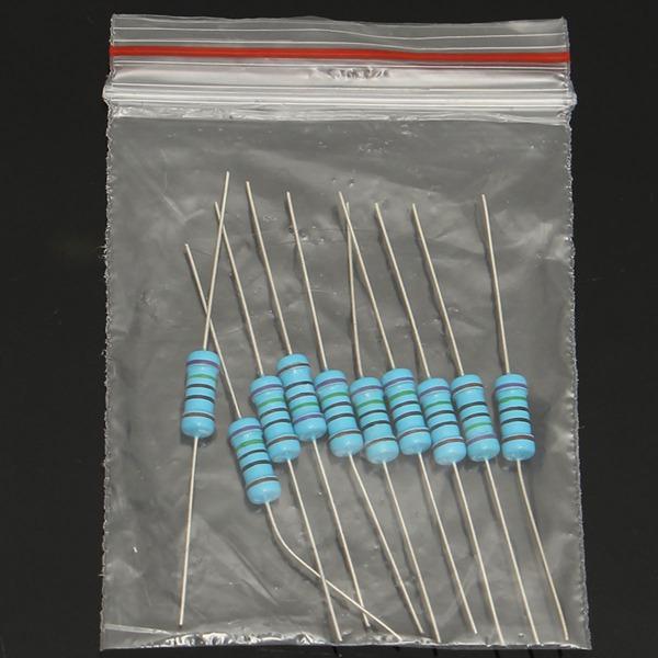 500pcs 50 value 1ohm~1M 1W Metal Film Resistor Assortment Kit 1 Watt