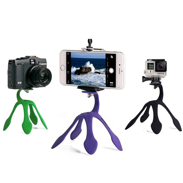 Mini Stativhalterung tragbarer flexibler St&auml;nder Halter f&uuml;r iPhone Smartphone Gopro Sjcam Xiaomi Yi
