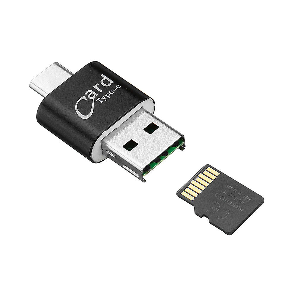 Hot Sell 2in1 USB 2.0 OTG Adapter Micro SD TF Memory Card Reader for