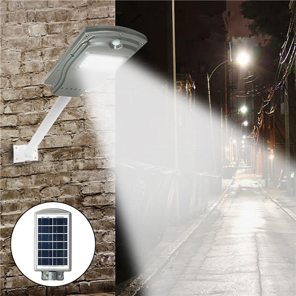 20w Solar Powered Radar Sensor Light Control Led Street Outdoor Waterproof Wall Lamp