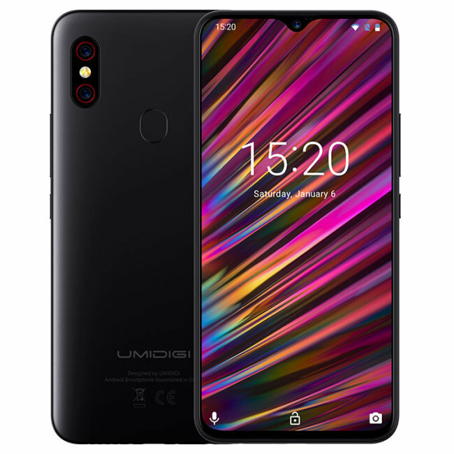 UMIDIGI F1 Play Android 9.0 Global Bands 6.3 Inch FHD+ NFC 5150mAh 6GB RAM 64GB ROM Helio P60 Octa Core 2.0GHz 4G Smartphone
