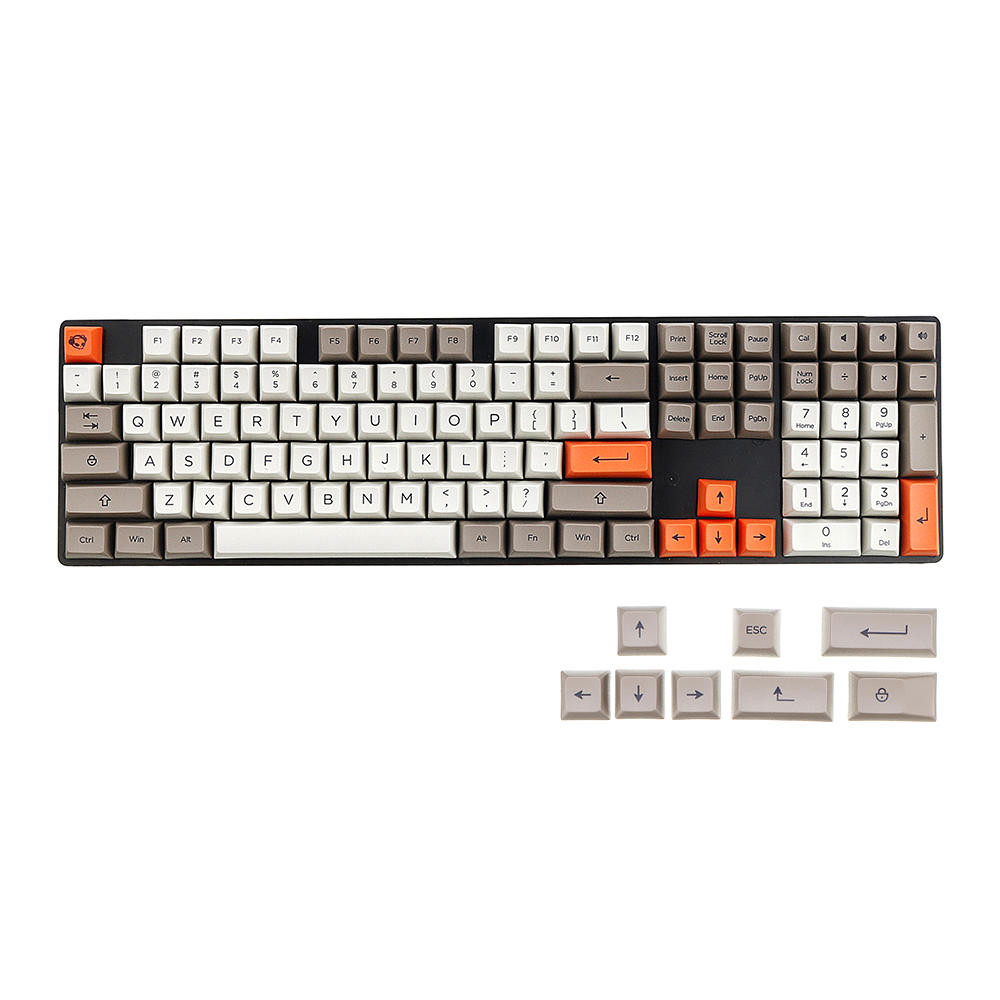 AKKO Steam Engine 108 Key SA PBT Keycaps SA Keycap Set لوحة المفاتيح الميكانيكية