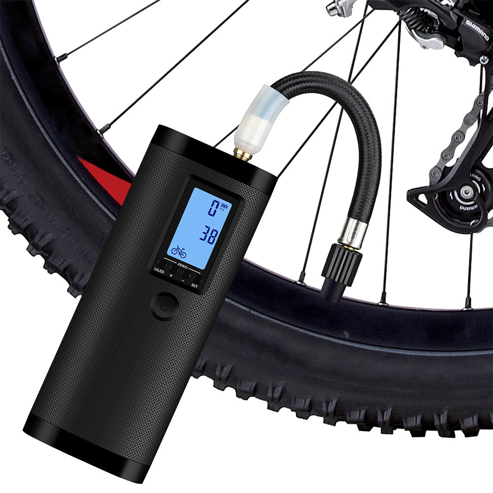 Rechargeable Bike Tire Inflator Electric Air Pressure Digital Display Smart Pump