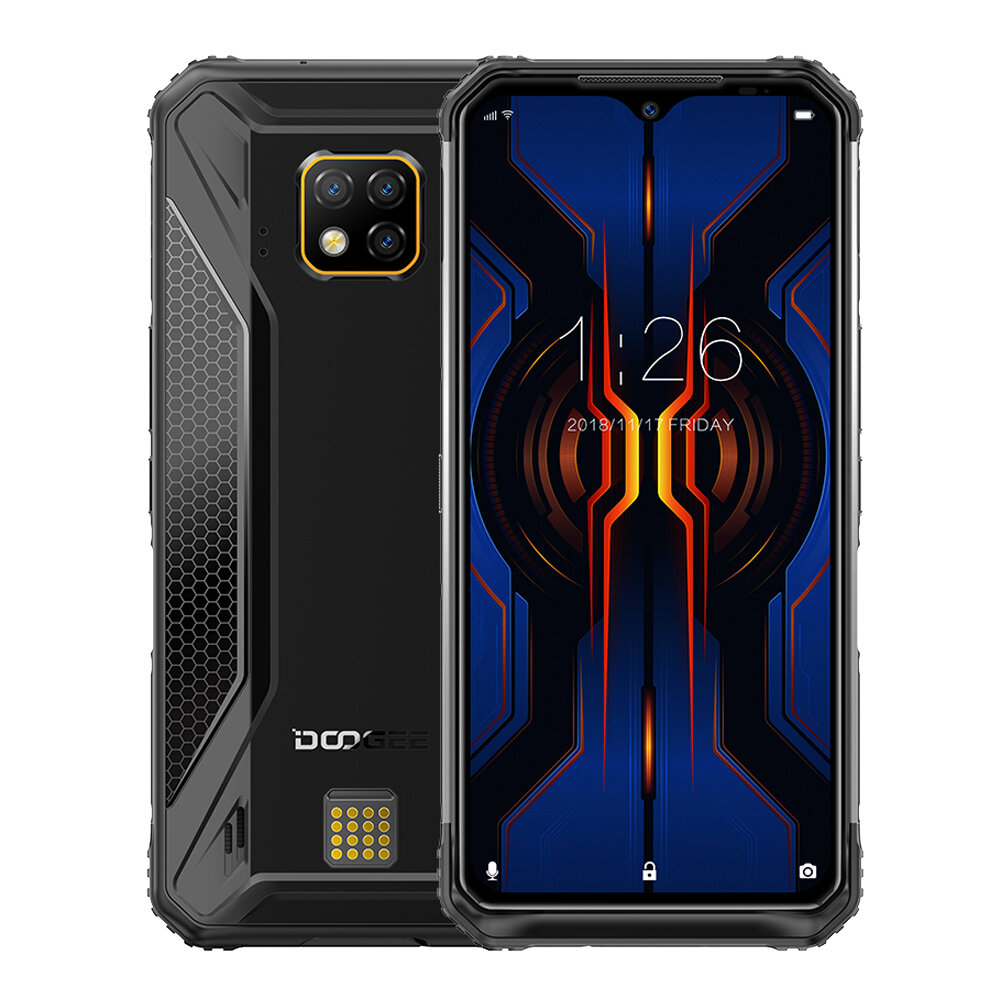 DOOGEE S95 ProグローバルバンドIP68防水6.3インチFHD + NFC Android 9.0 5150mAh 48MP AIトリプルリアカメラ8GB 羊 128GB ROM ヘリオP90 Octa Core 4Gスマートフォン 