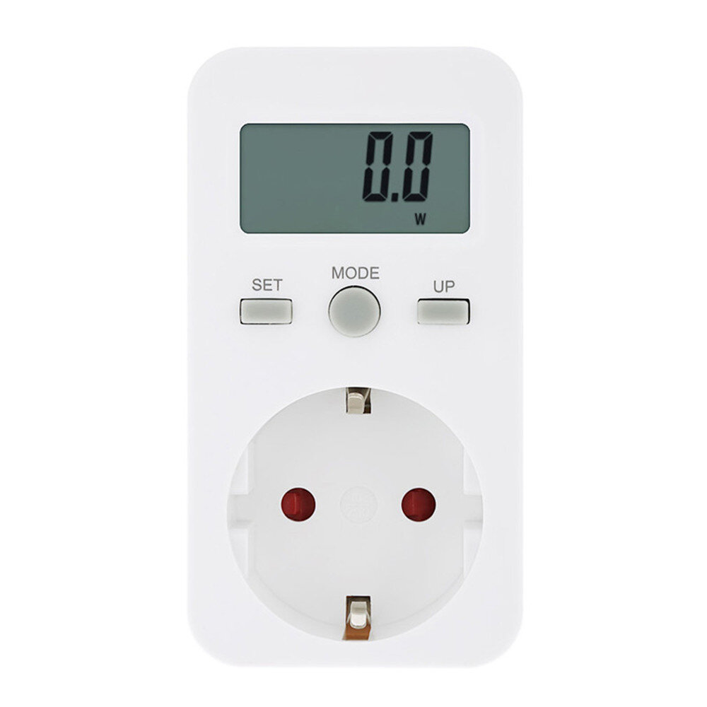 Bakeey 16A Watt&iacute;metro digital plug-in LCD Display Medidor de energia Uso de eletricidade Tomada Adaptador Monitor de consumo el&eacute;trico Plug UE