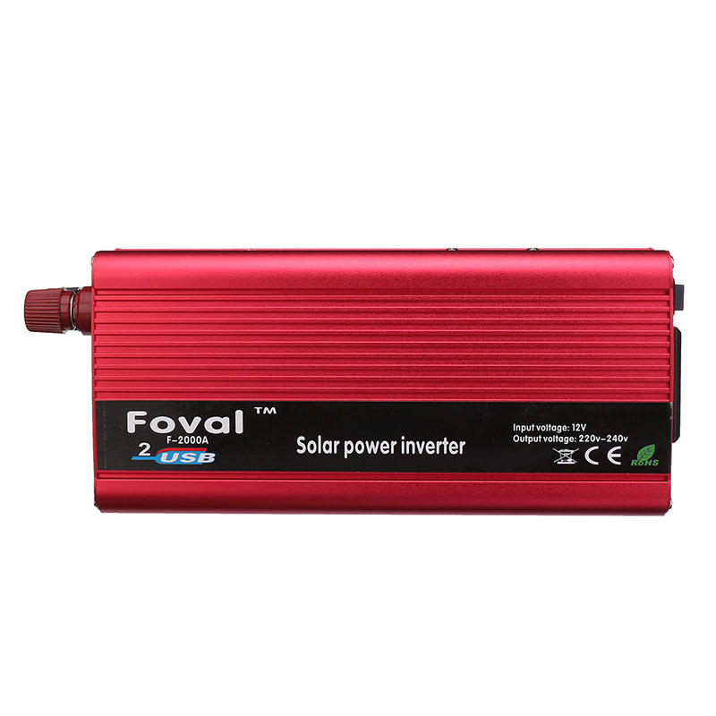 DC 12V to AC 220V Car Power Inverter Electronic Charger Converter 2000W US NEW