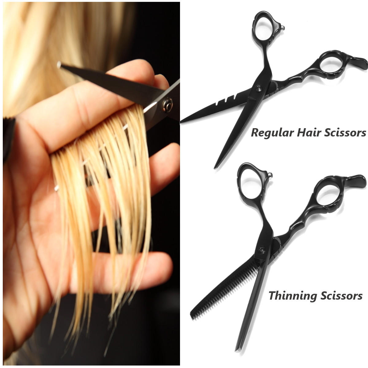 Professional 6 Salon Hair Cutting Thinning Scissors Barber Shears