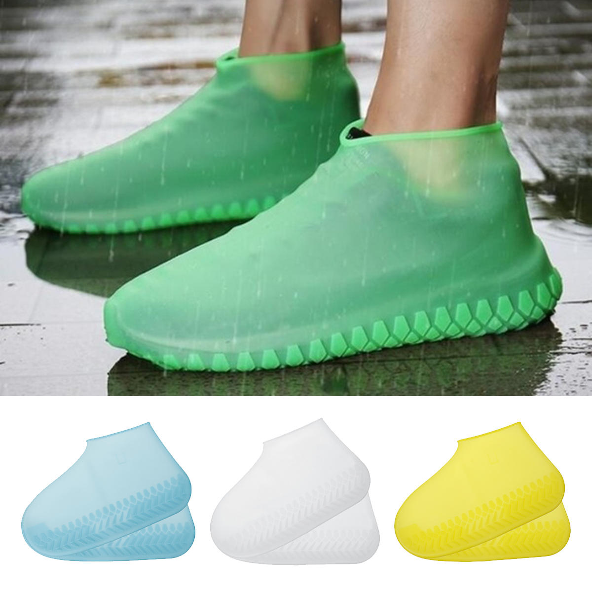 winter Shoe Silicone Anti-Slip Reusable Waterproof Shoes Protector Cover