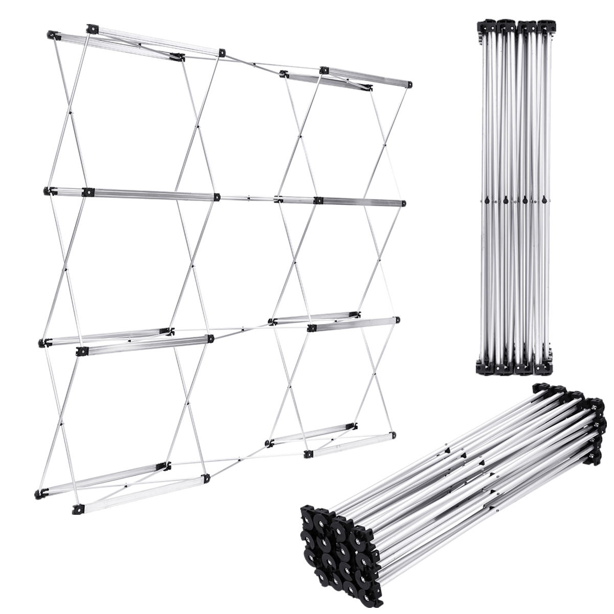 230 230cm Aluminum Flower Wall Folding Stand Frame For Wedding