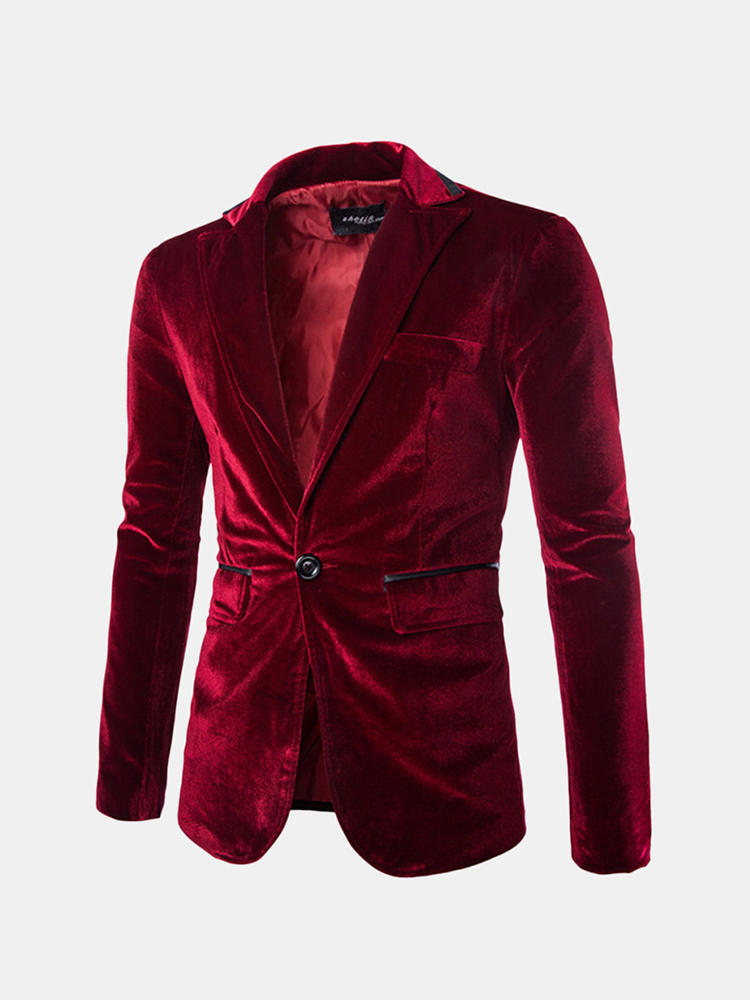 Blazer Casual in Velluto a Coste Uomo find