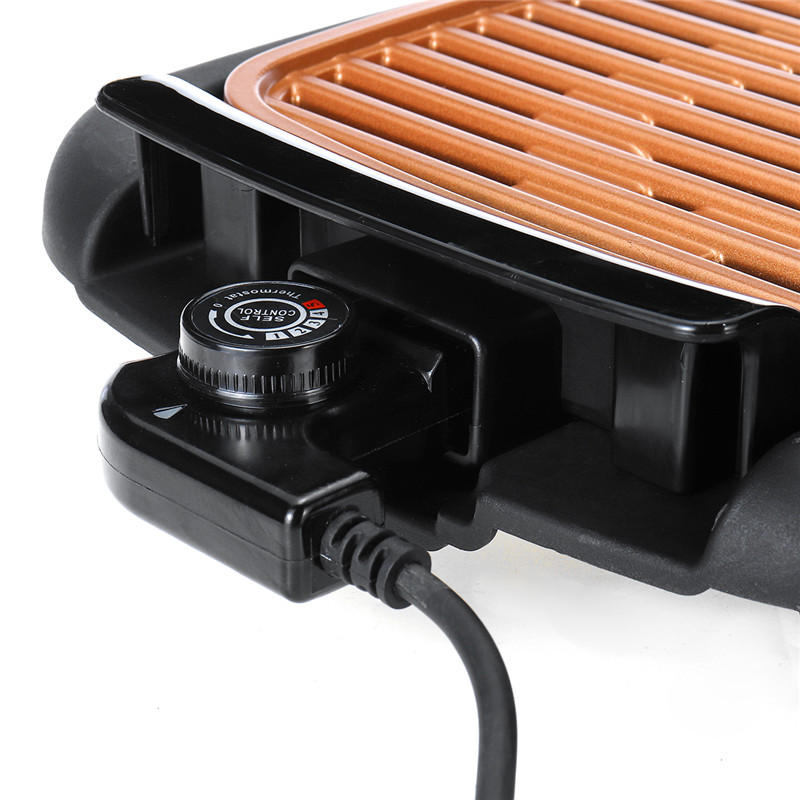 ZOJIRUSHI Electric Grill d/'Intérieur Antiadhésif Titane//Céramique avec Cool-Touch Poignées
