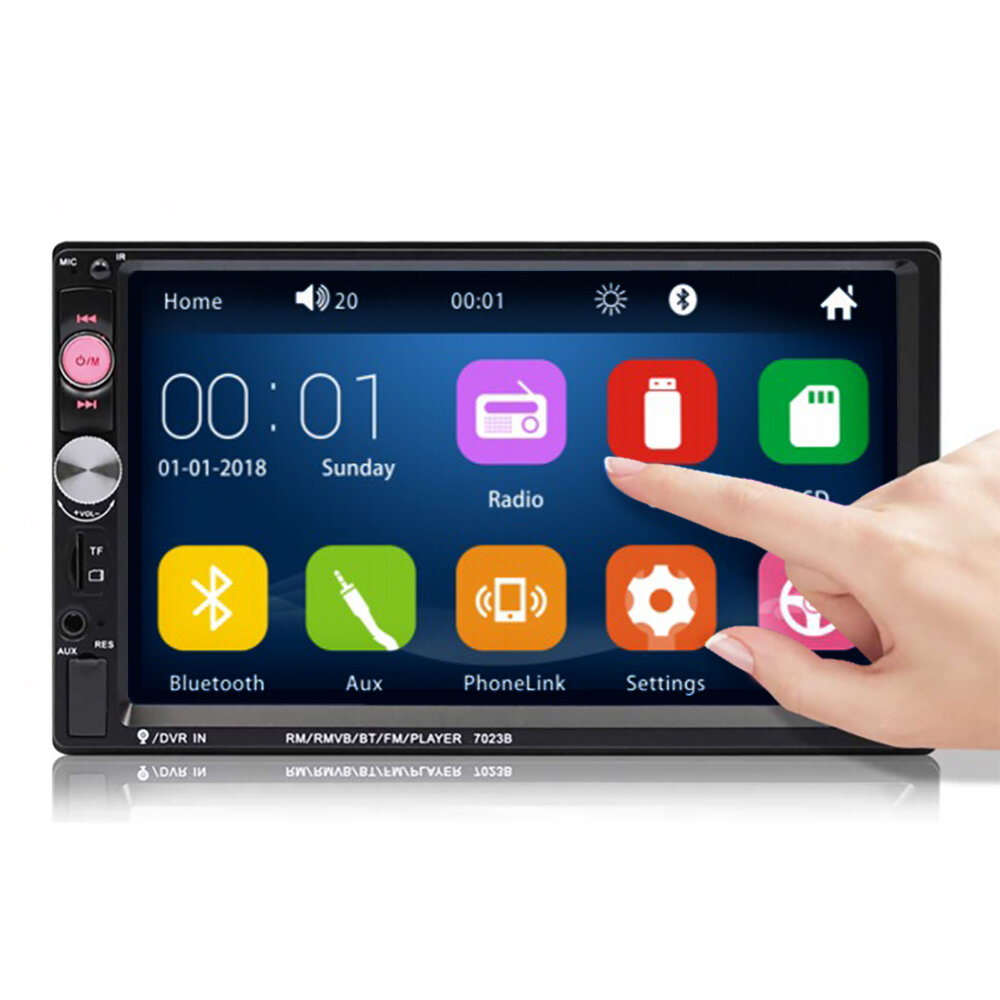 7/" 2 Din HD Touch Screen Android IOS Car Stereo MP5 Player FM Radio USB//TF USA