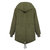 Damen Winter Warm Fleece Kapuzen Fleece Baumwolle Outdoor M&auml;ntel